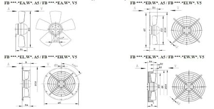 Вентилятор осевой ZIEHL-ABEGG FB045-VDK.4C.V4P Ziehl-Abegg Вентилятор осевой ZIEHL-ABEGG FB045-VDK.4C.V4P Ziehl-Abegg