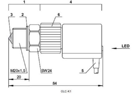Реле контроля уровня масла OLC-K1 к компрессору BITZER 4NES-20.F4Y Bitzer